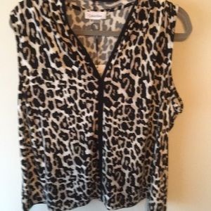 Calvin Klein sleeveless blouse 1x